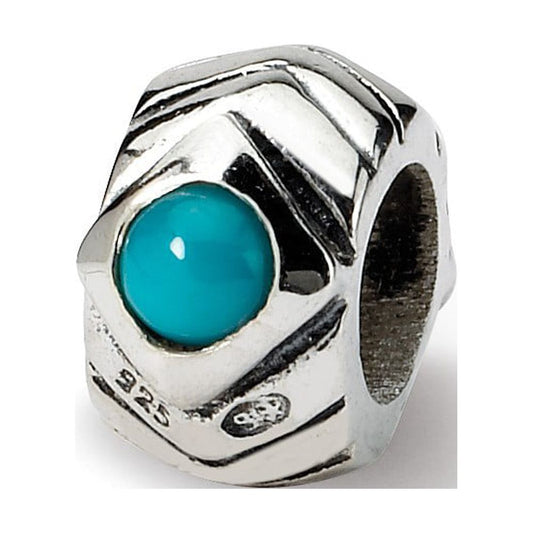 Sterling Silver Reflections Turquoise Bead