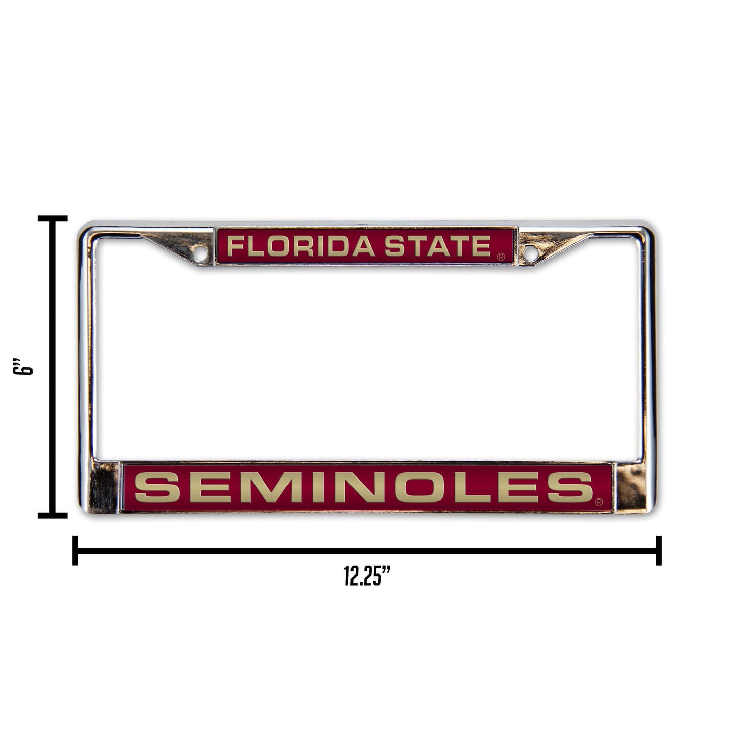 Florida State Seminoles Laser Chrome License Plate Frame