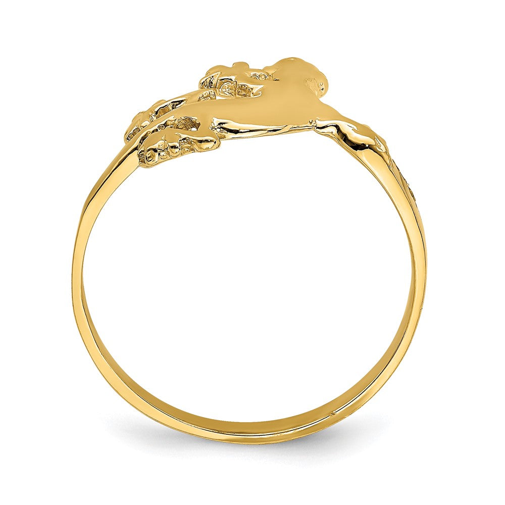 14K Lizard Ring Size 7