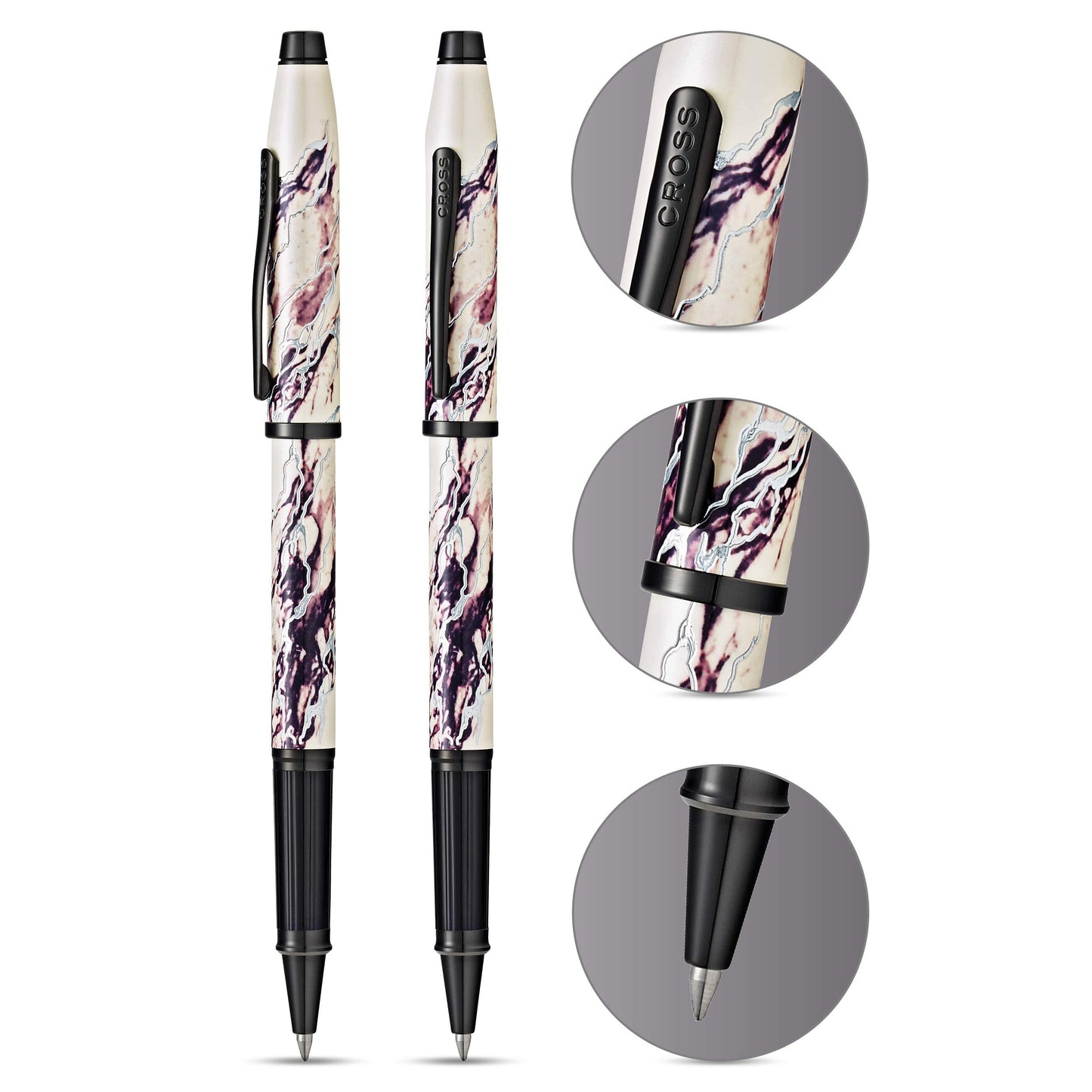 Cross Wanderlust Refillable Rollerball Pen, Black PVD Appointments, Includes Premium Gift Box - Everest