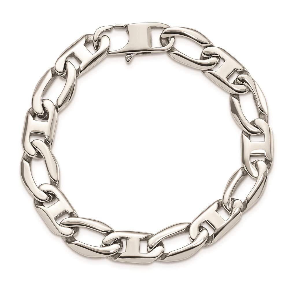 Chisel Stainless Steel Polished Open Links Bracelet