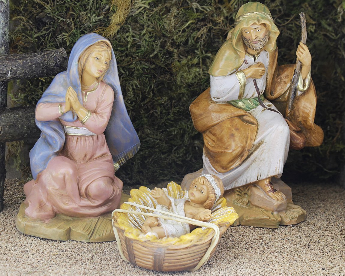 Roman 7-Piece Christmas Nativity Figurine Set 13.75"