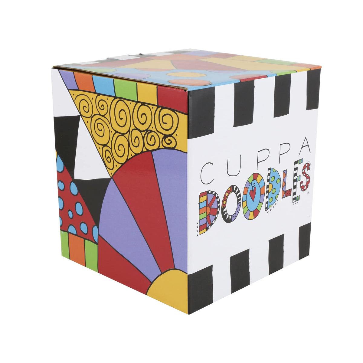 Enesco Cuppa Doodles by Our Name is Mud Cuppa Doodles 70 Mug, 4.53 Inch, Multicolor, 16 oz