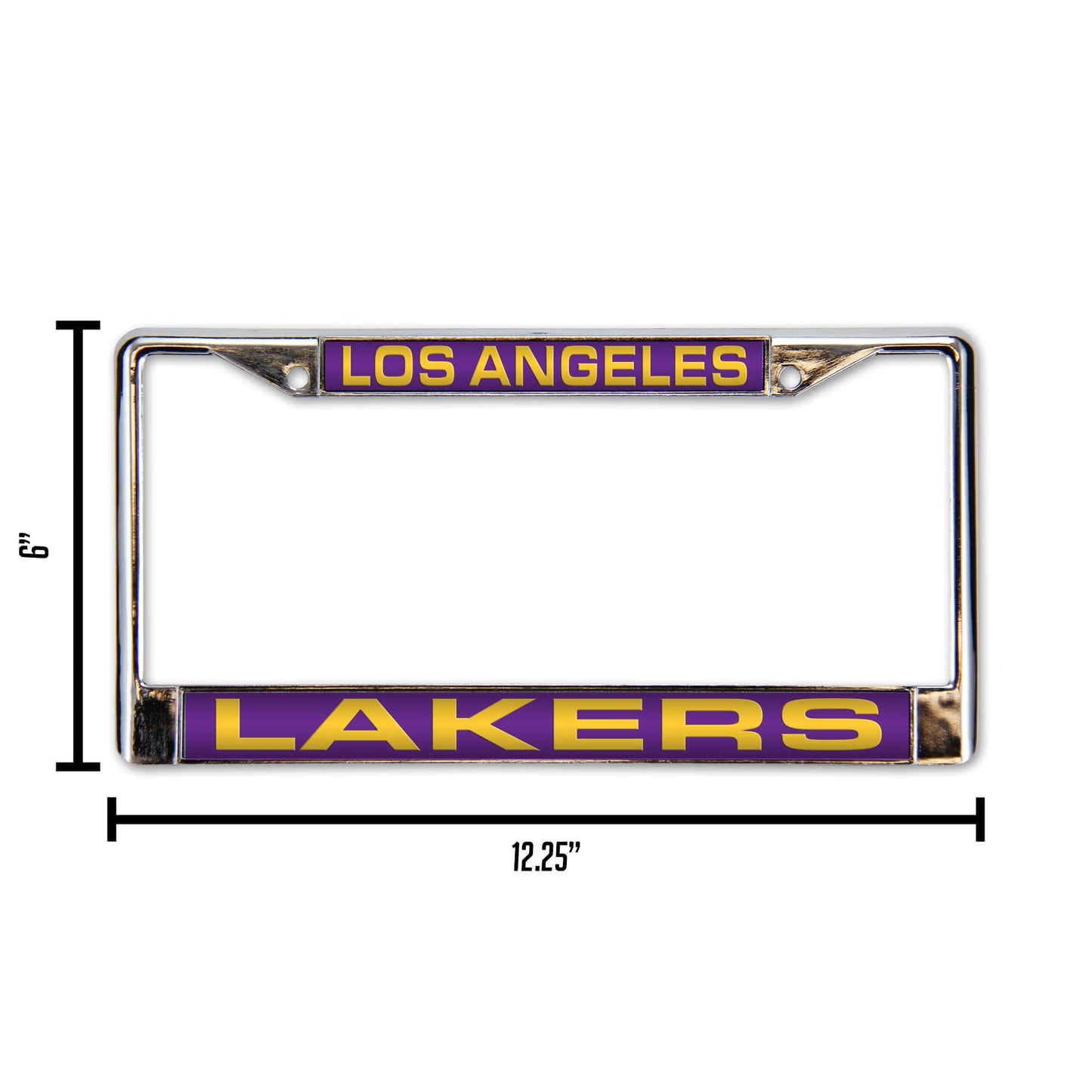 Los Angeles Basketball Laker's Chrome Metal Laser Cut License Plate Frame