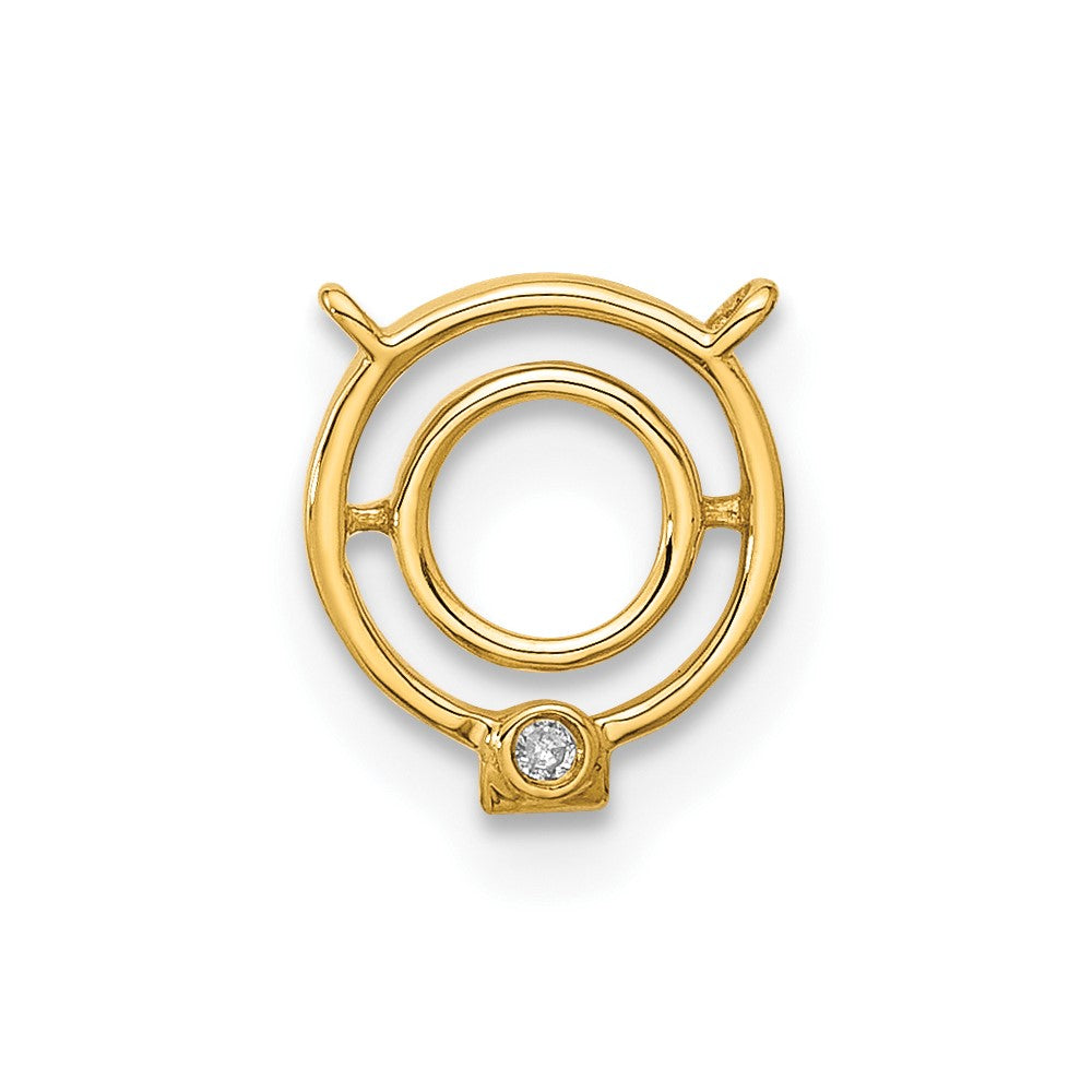Stella & Dot 10ky Diamond Initial Q Charm Element