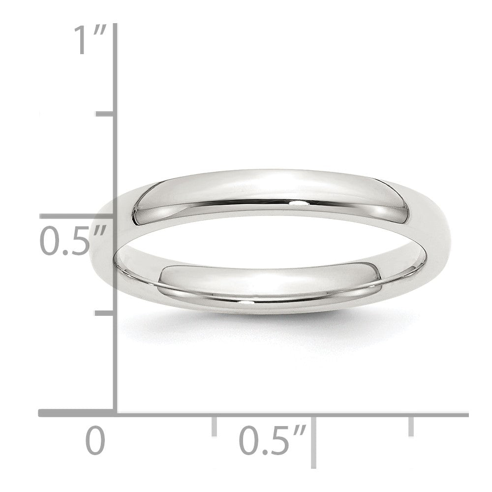 Sterling Silver 3mm Comfort Fit Size 13.5 Band