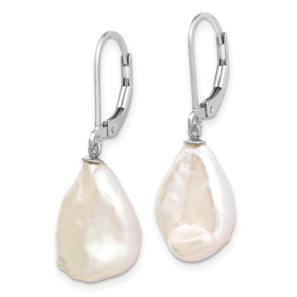 Cheryl M Sterling Silver Rhodium-plated with Gold-plated Accent XO Brilliant-cut 6.5mm CZ Stud Post Earrings