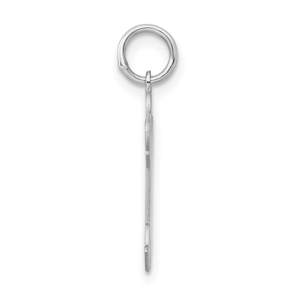 Sterling Silver Rhodium-plated Kid Charm
