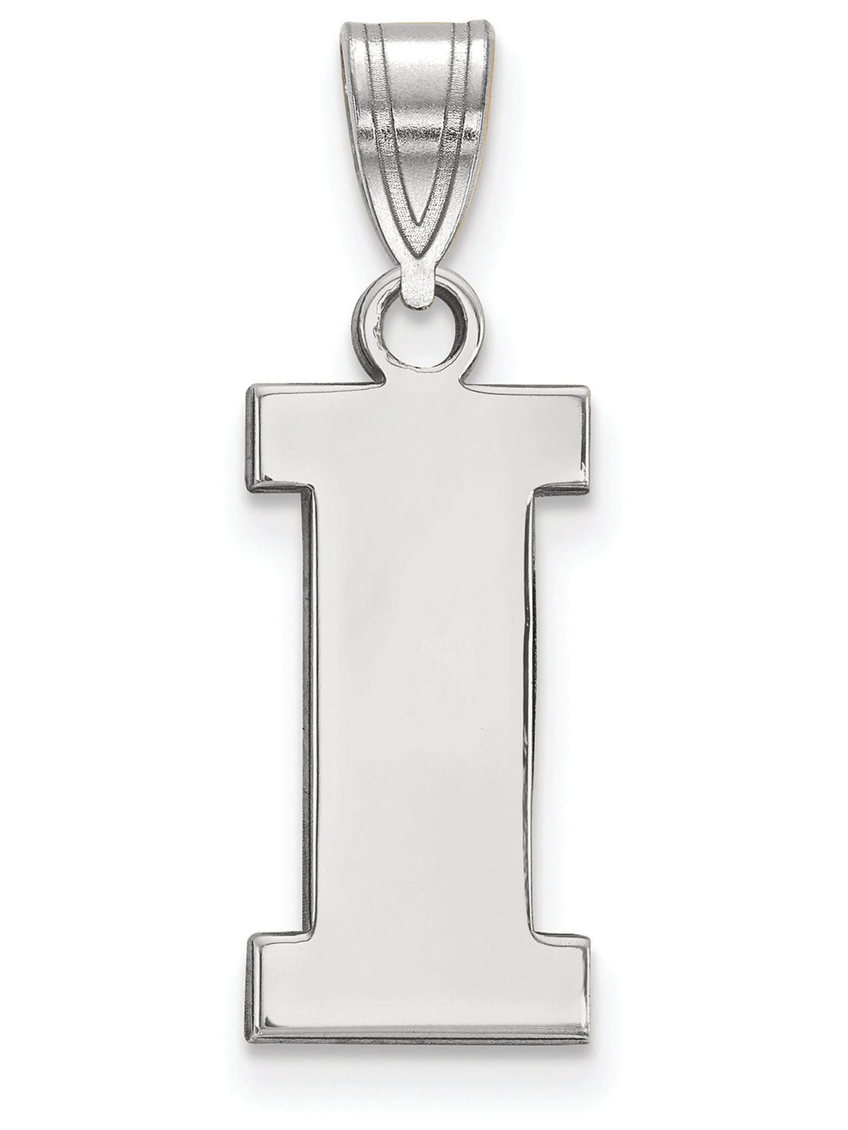 LogoArt Sterling Silver University Of Iowa Medium Pendant Necklace Female Adult