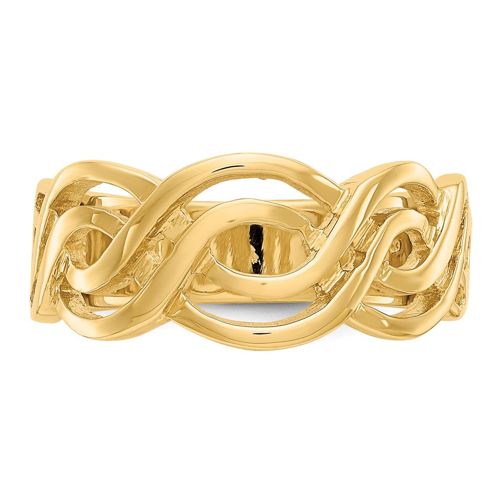 14k Infinity Ring Size 7