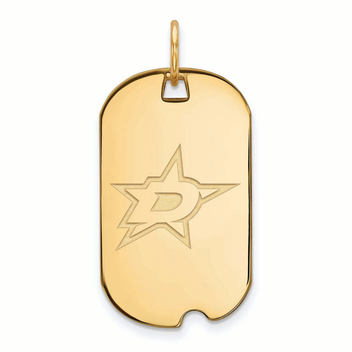 Women's Dallas Stars Gold Plated Small Dog Tag