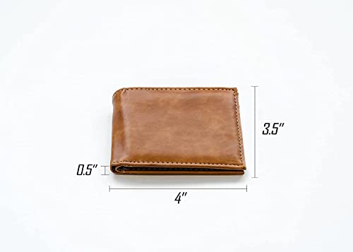 Golden State NBA Warriors Laser Engraved Brown Billfold Wallet