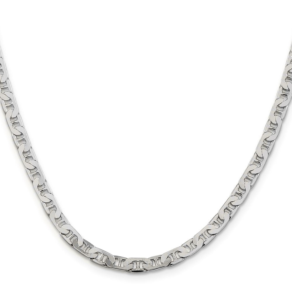 Sterling Silver 4.5mm Flat Anchor Chain 30 Inches