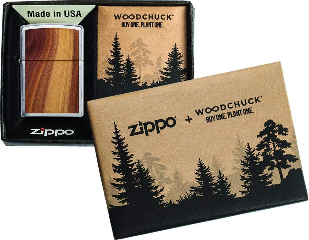 Zippo WoodChuck USA Cedar Windproof Pocket Lighter