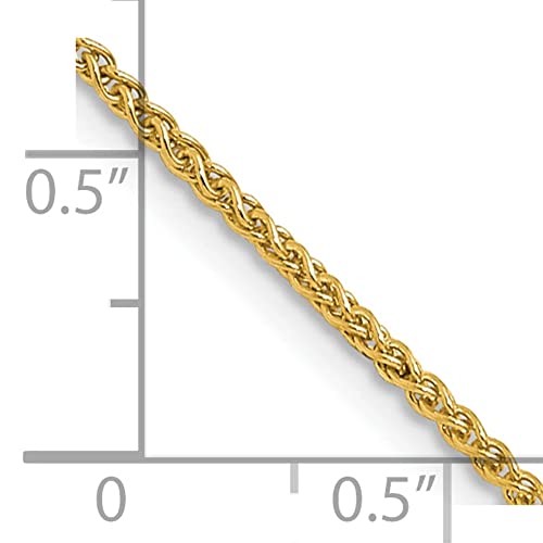 14K 1.0mm Spiga Chain