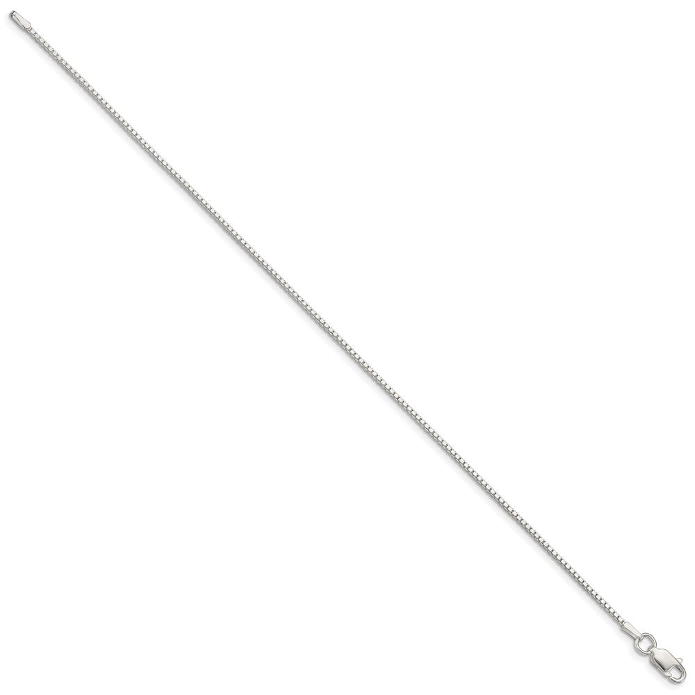 Sterling Silver 1.25mm Box Chain 7 inches