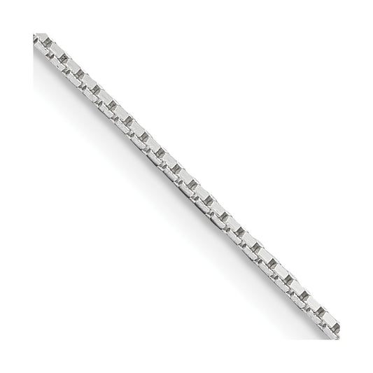 Sterling Silver .6mm Mirror Box Chain 20 Inches
