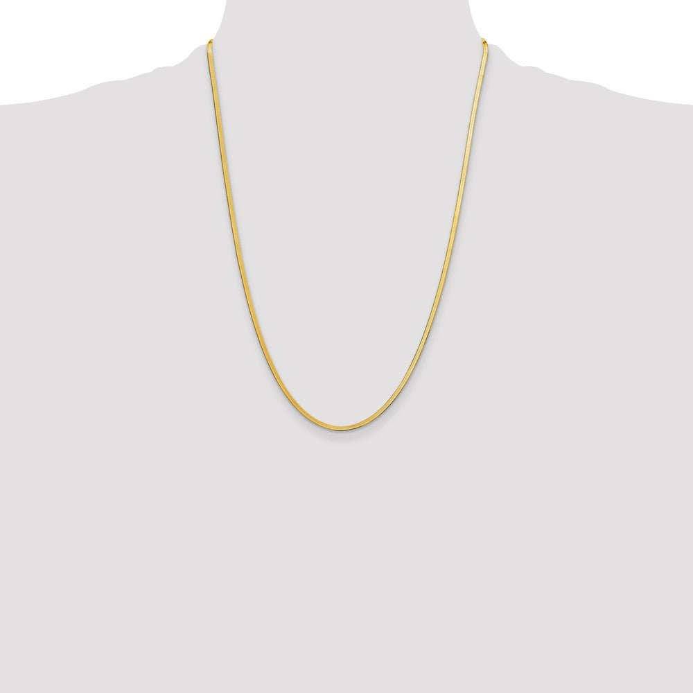 10k 2.5mm Silky Herringbone Chain