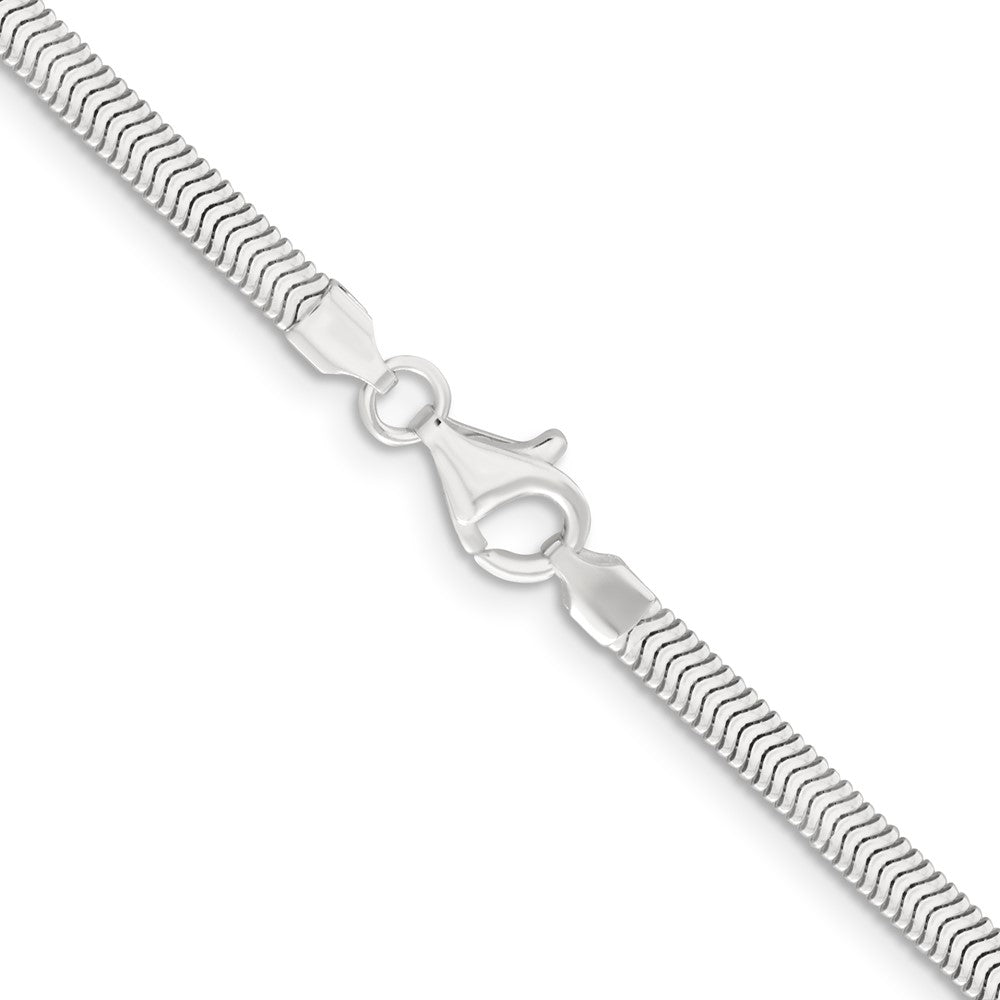 Sterling Silver 3.3mm Flat Oval Snake Chain 16 Inches