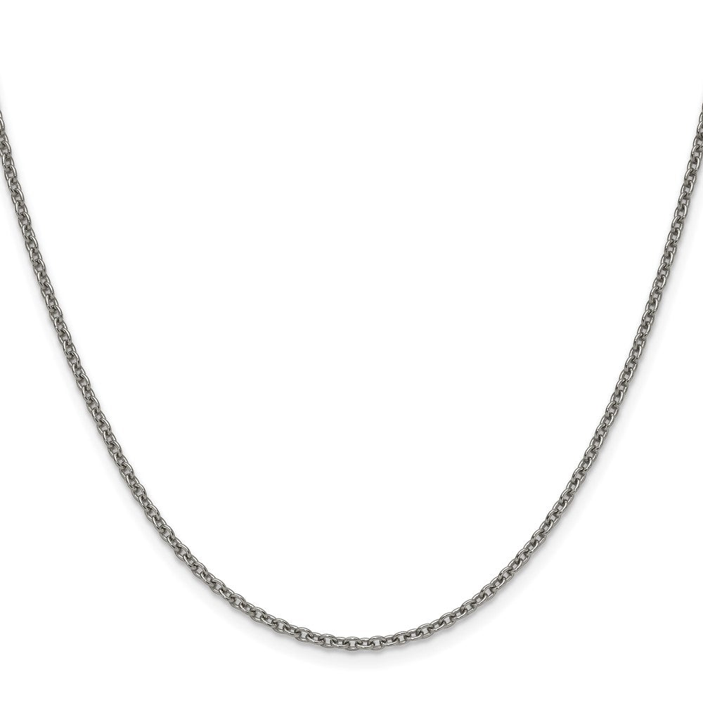 Titanium Polished 2.25mm 20in Cable Chain