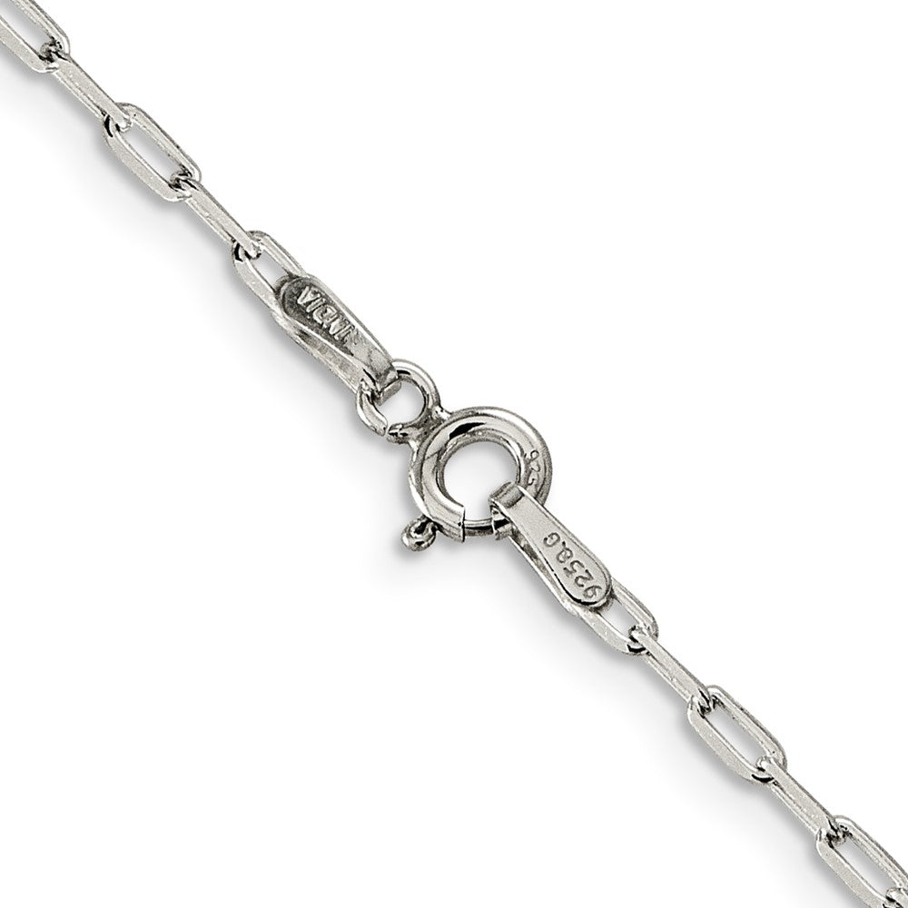 Sterling Silver 2mm Elongated Open Link Chain 16 Inches