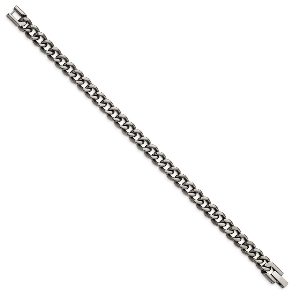 Titanium Polished 7.5mm 8.5in Curb Chain 8.5 inches