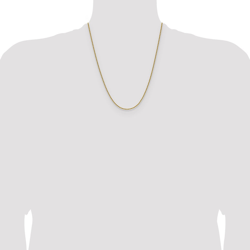 Chisel Stainless Steel Polished Yellow IP-plated 1.5mm 22 inch Rope Chain