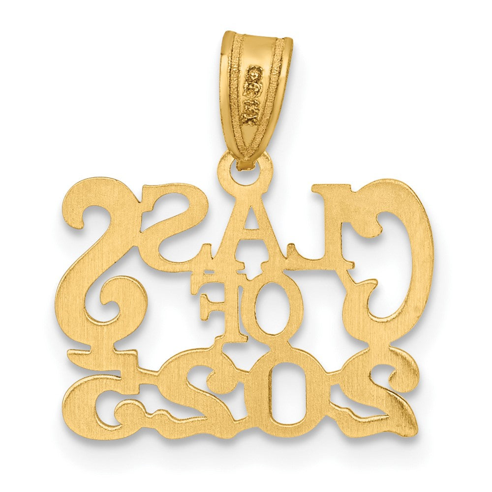 14k Polished CLASS OF 2025 Graduation Charm