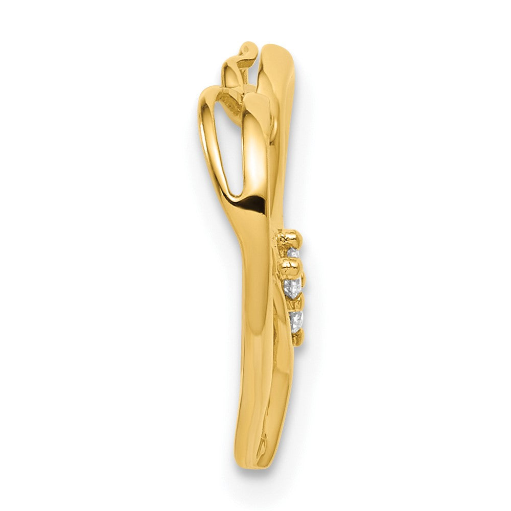 10ky Diamond Heart Pendant