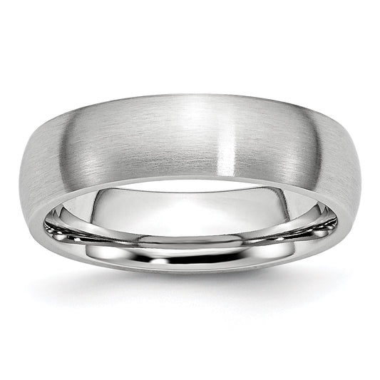 Chisel  Cobalt Satin 6mm Half Round Band