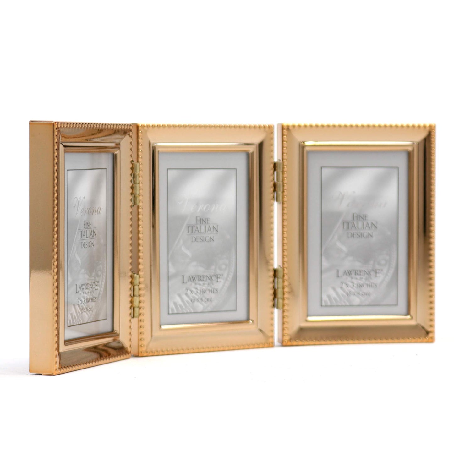 Lawrence Frames 3.66" x 8.35" Metal Picture Frame, Gold