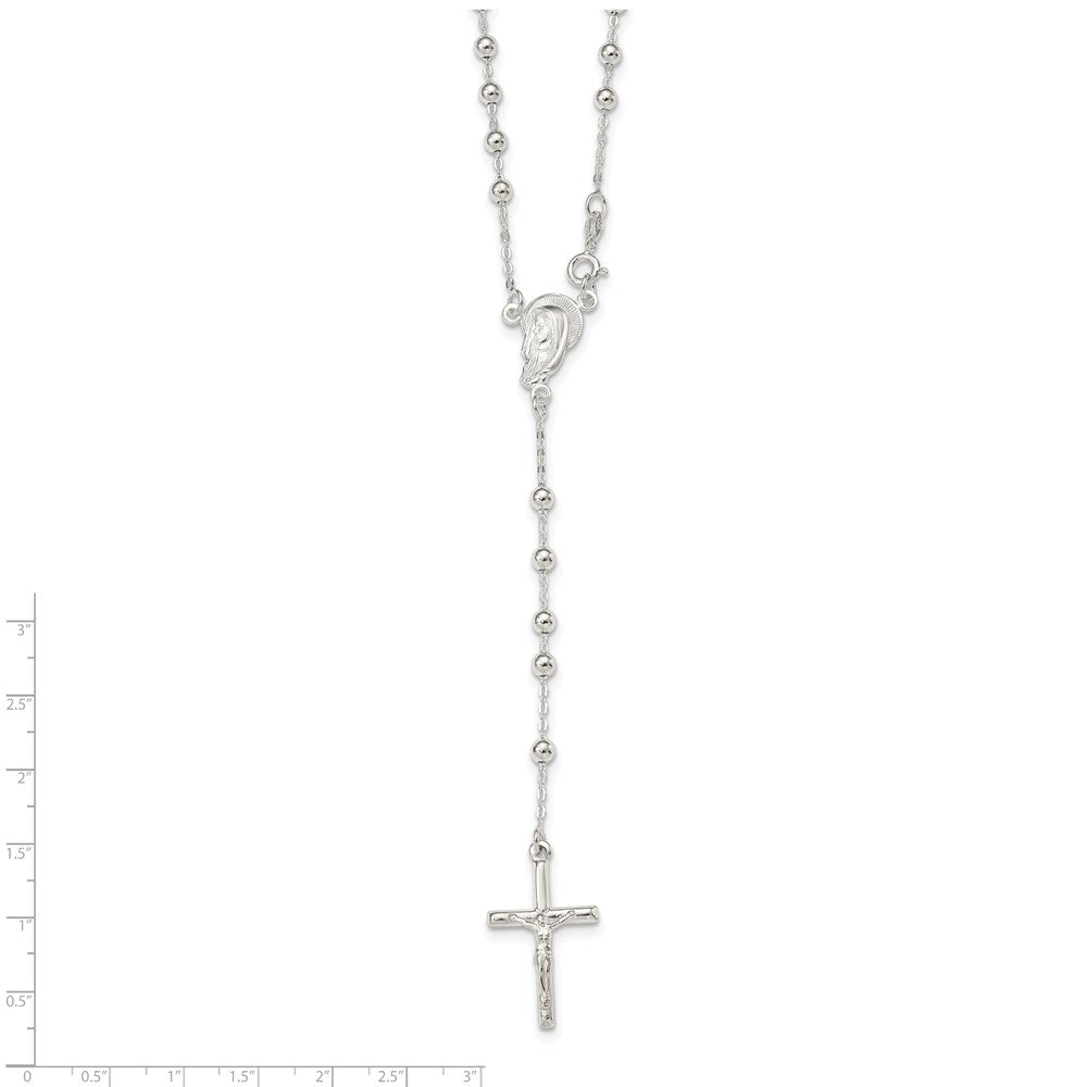 Sterling Silver Crucifix Necklace 24 Inches