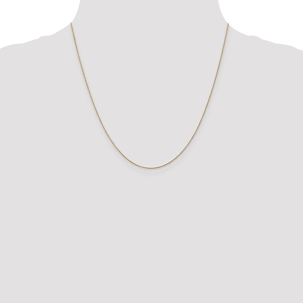 14K 20 inch .75mm Cable with Spring Ring Clasp Pendant Chain