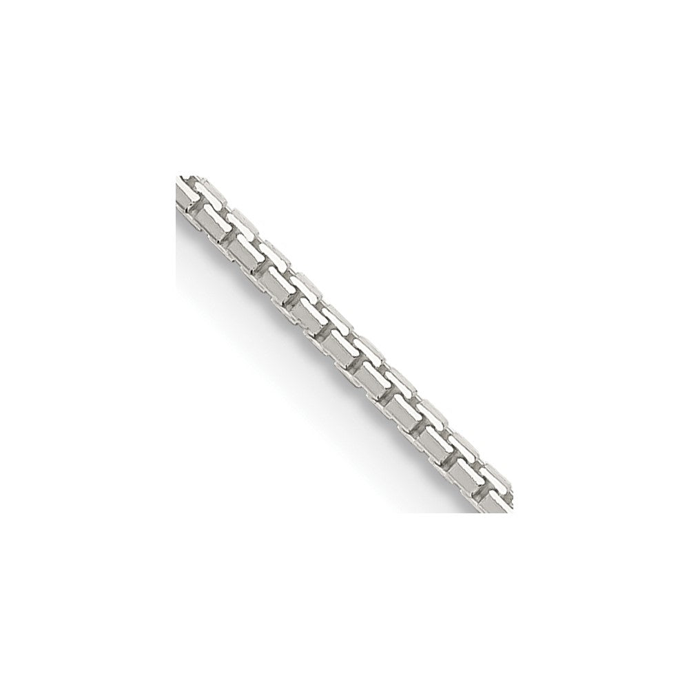 Sterling Silver 1.15mm 8 Sided Diamond-cut Box Chain 16 Inches