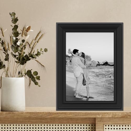 Lawrence Frames 5x7 Classic Detailed Black Picture Frame 535457