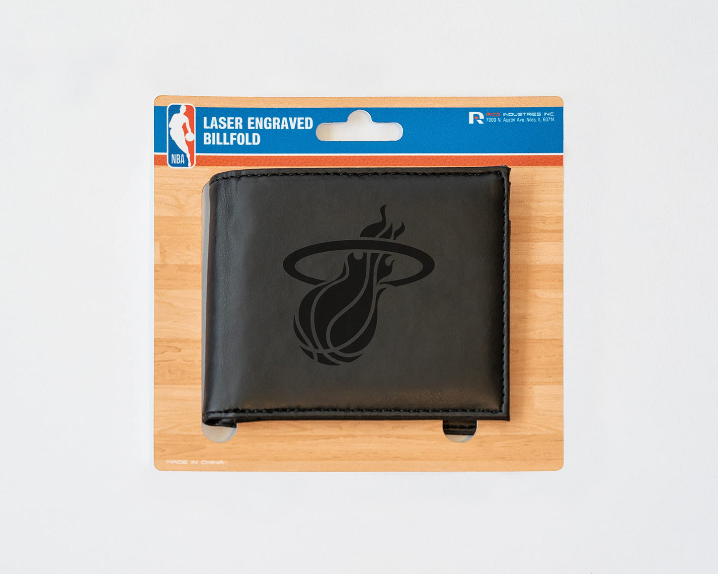 4" Black NBA Miami Heat Billfold Wallet