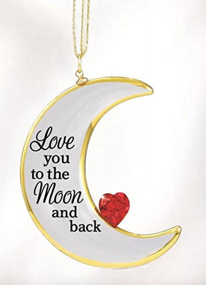 Glass Baron ~ Love You to The Moon and Back Ornament