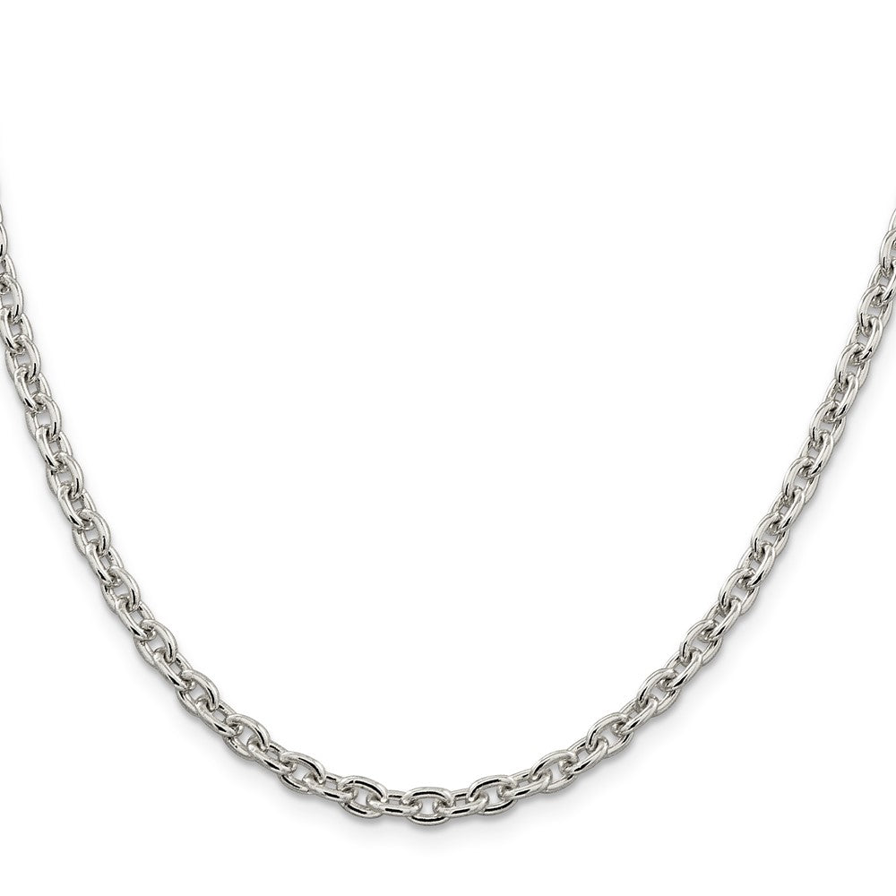 Sterling Silver 4.5mm Cable Chain 26 Inches