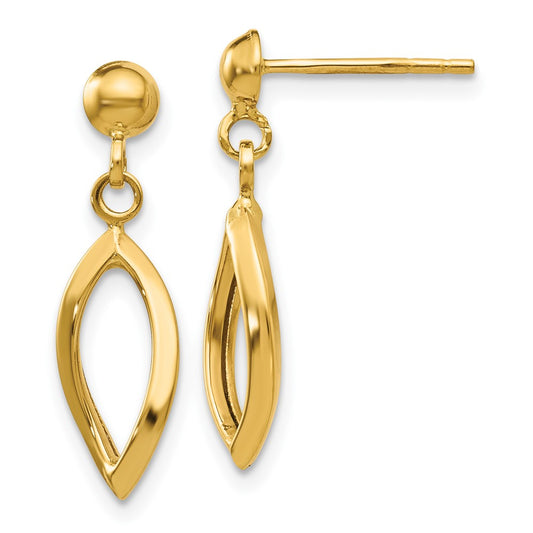 10k Post Dangle Earrings