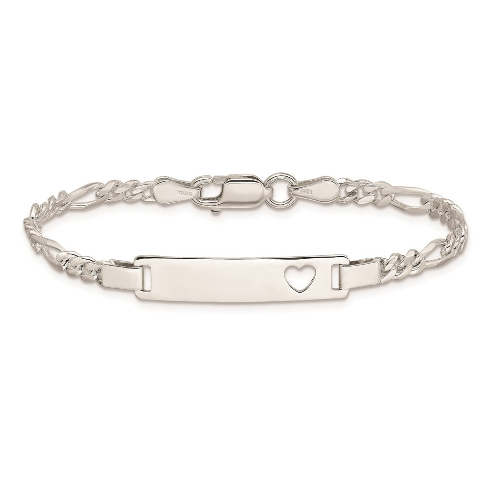 Sterling Silver Baby ID Bracelet 6 inches