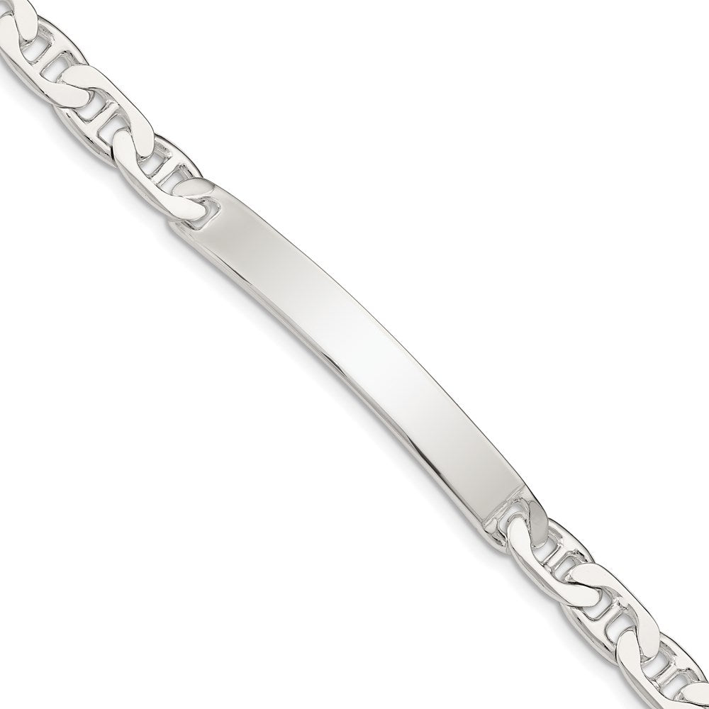 Sterling Silver Anchor ID Bracelet 8 inches