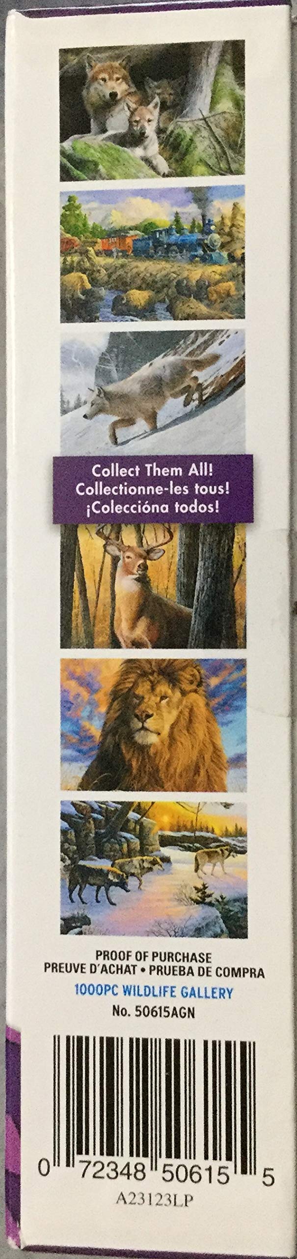 Wildlife Gallery 1000 PCs Puzzle Howling Wolf Rompe Cabezas Timber Trees Woods
