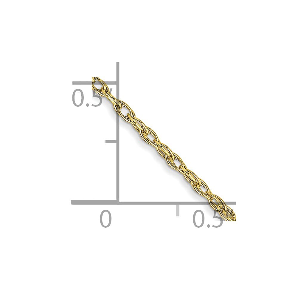 10k 1.15mm Carded Cable Rope Chain