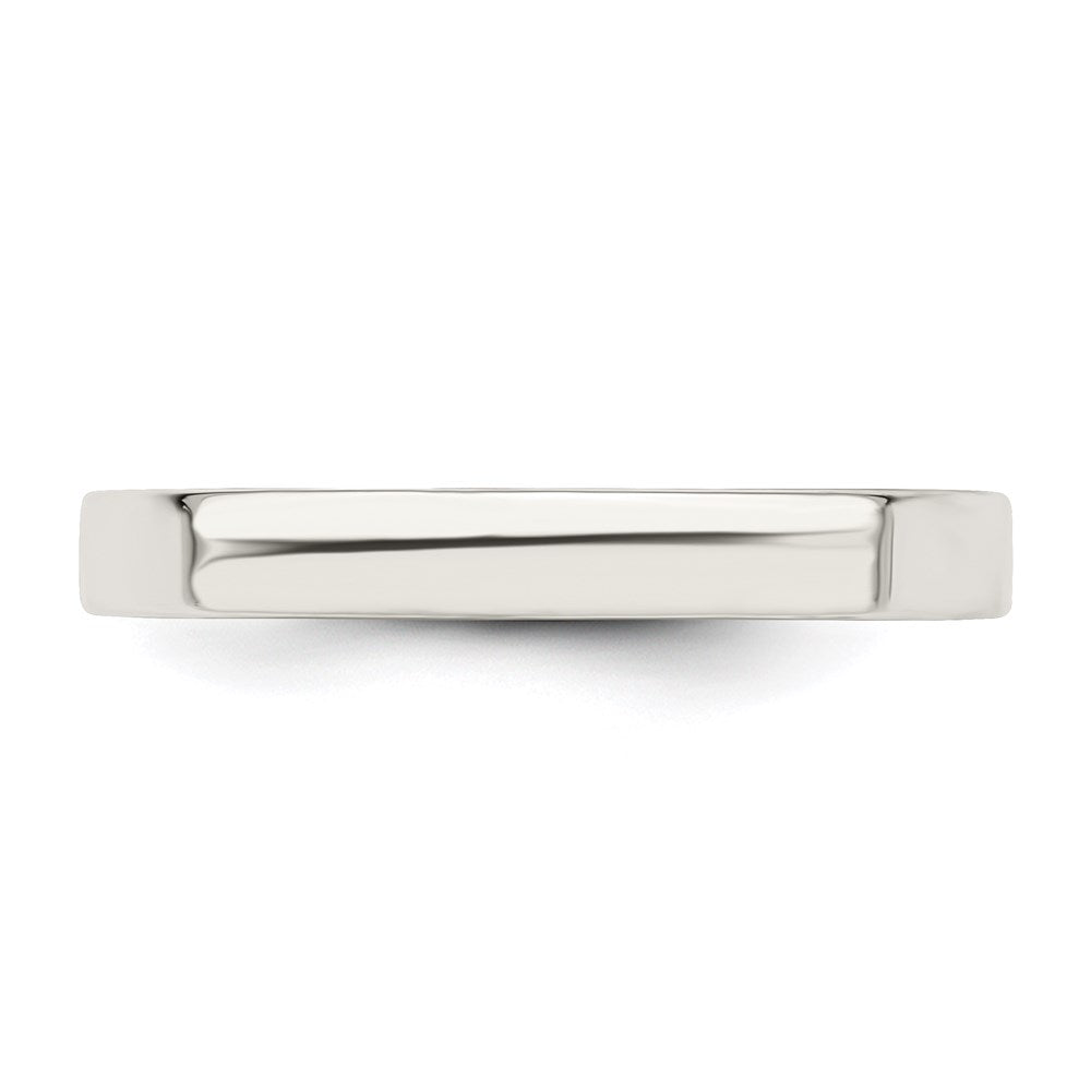 Sterling Silver 3mm Comfort Fit Flat Size 5 Band