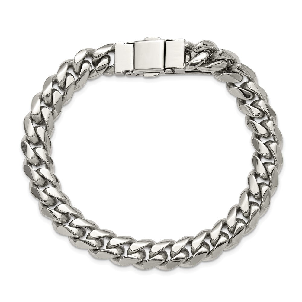 Stainless Steel Polished 10mm 8.25in Link Bracelet 8.25 inches