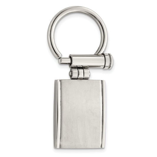 Primal Steel Stainless Steel Brushed and Polished Key Chain