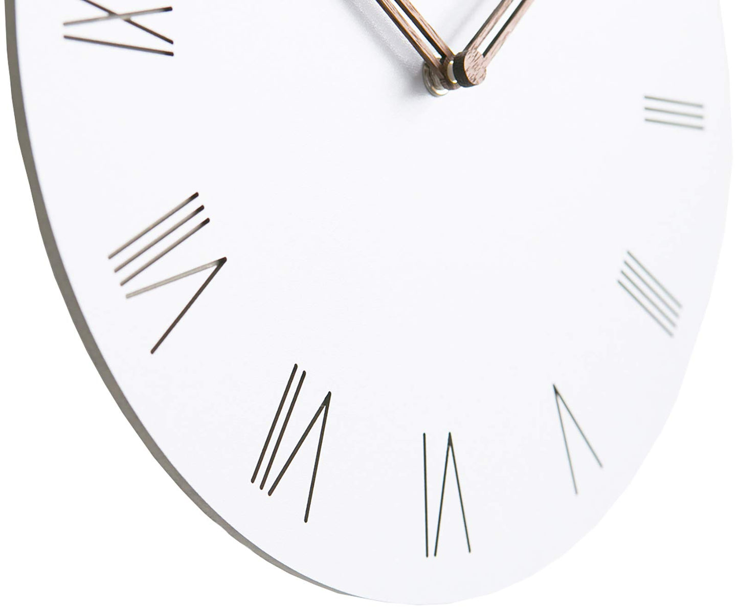 Modern Minimalist Exposed Wood Silent Wall Clock
