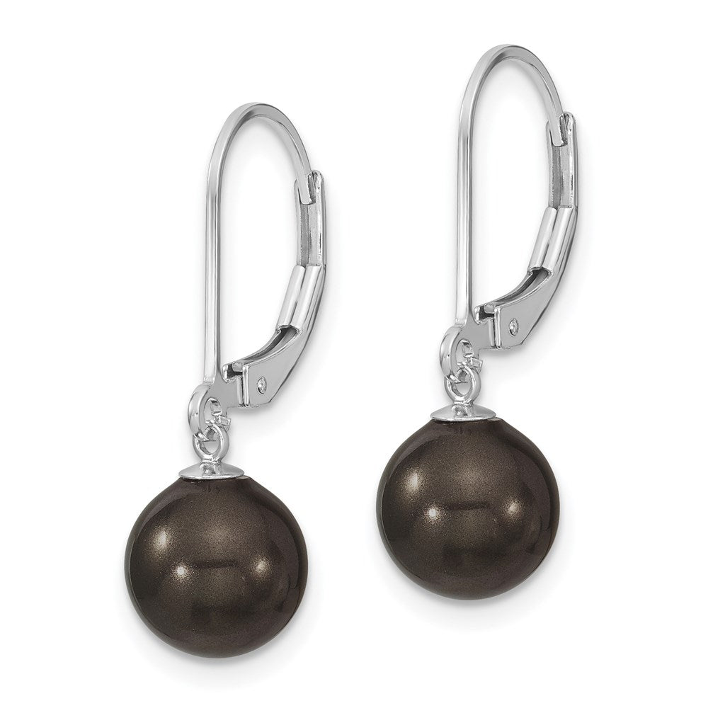 Sterling Shimmer Sterling Silver Rhodium-plated 32 Stone 2.0mm CZ In and Out Round Hinged Hoop Earrings