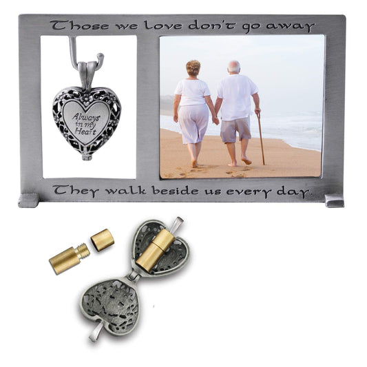 Cathedral Art PF405 Memorial Frame with Vial for Ashes, 5-1/4 by 3-Inch