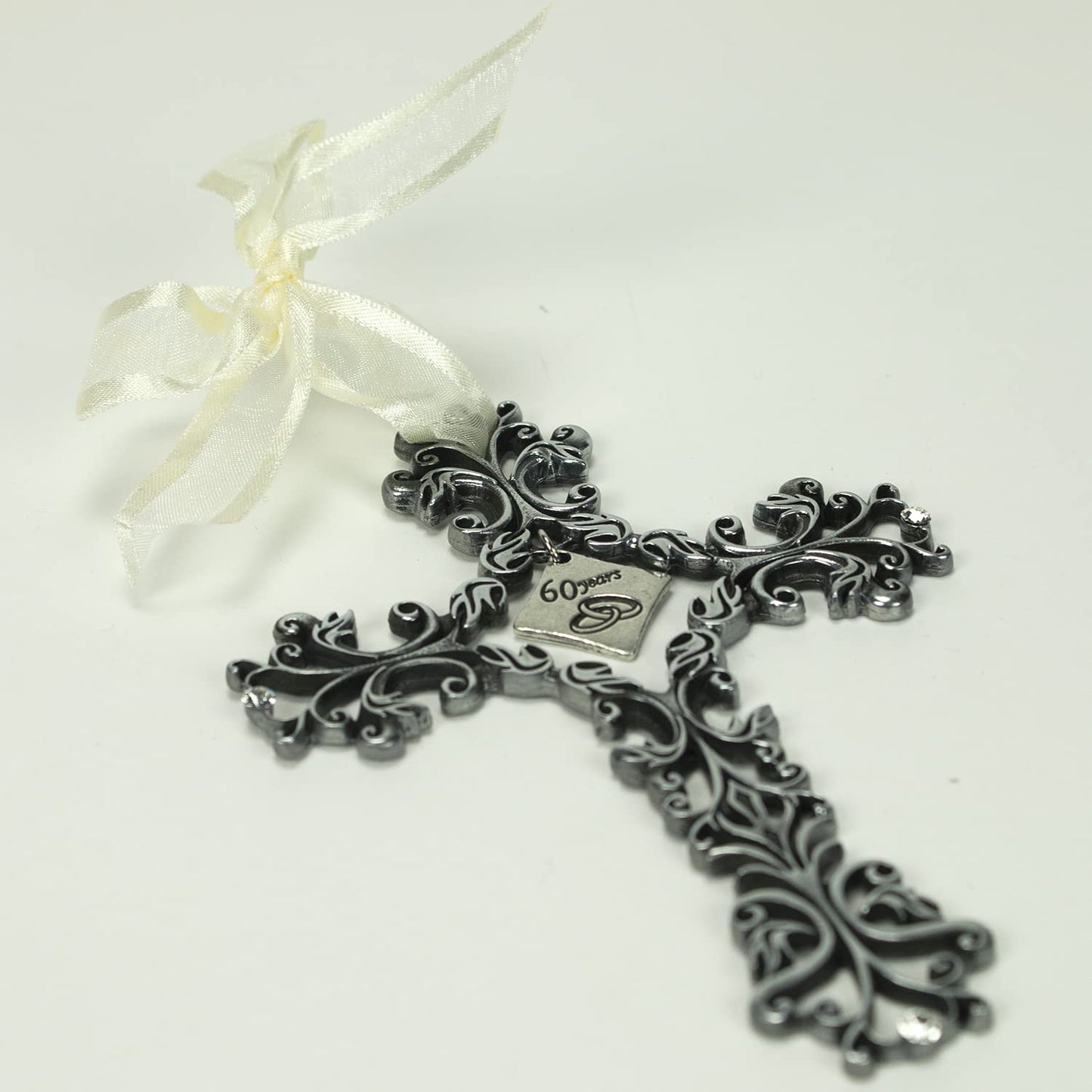Cathedral Art FC321 60 Year Anniversary Wall Cross, 5-Inch High
